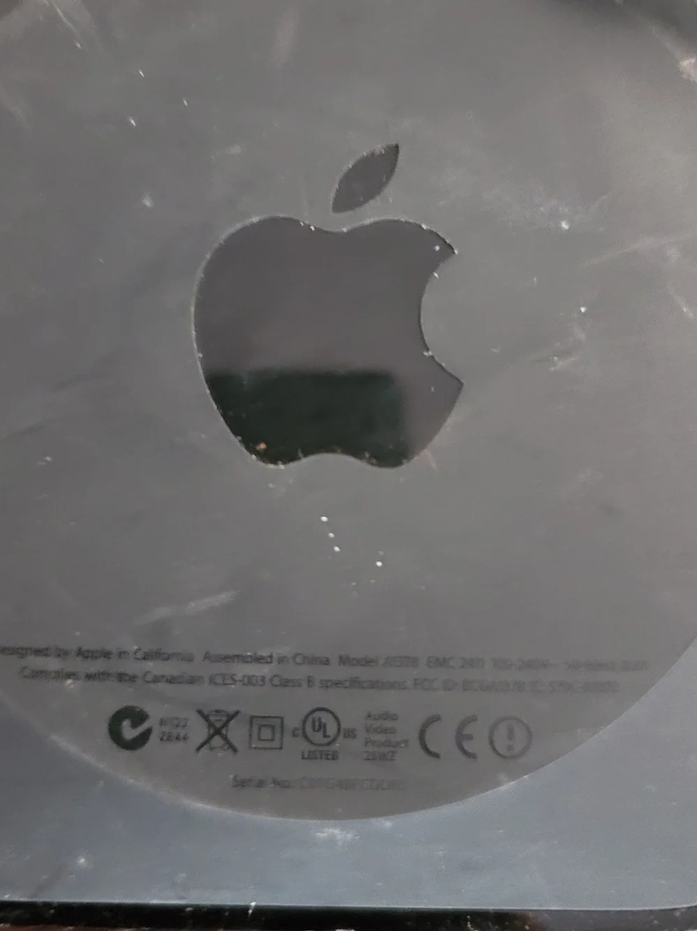 Apple TV (2nd Generation) A1378 Media Streamer + Cable